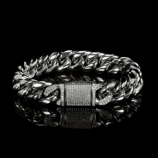 Titanium Cuban Chain Bracelet